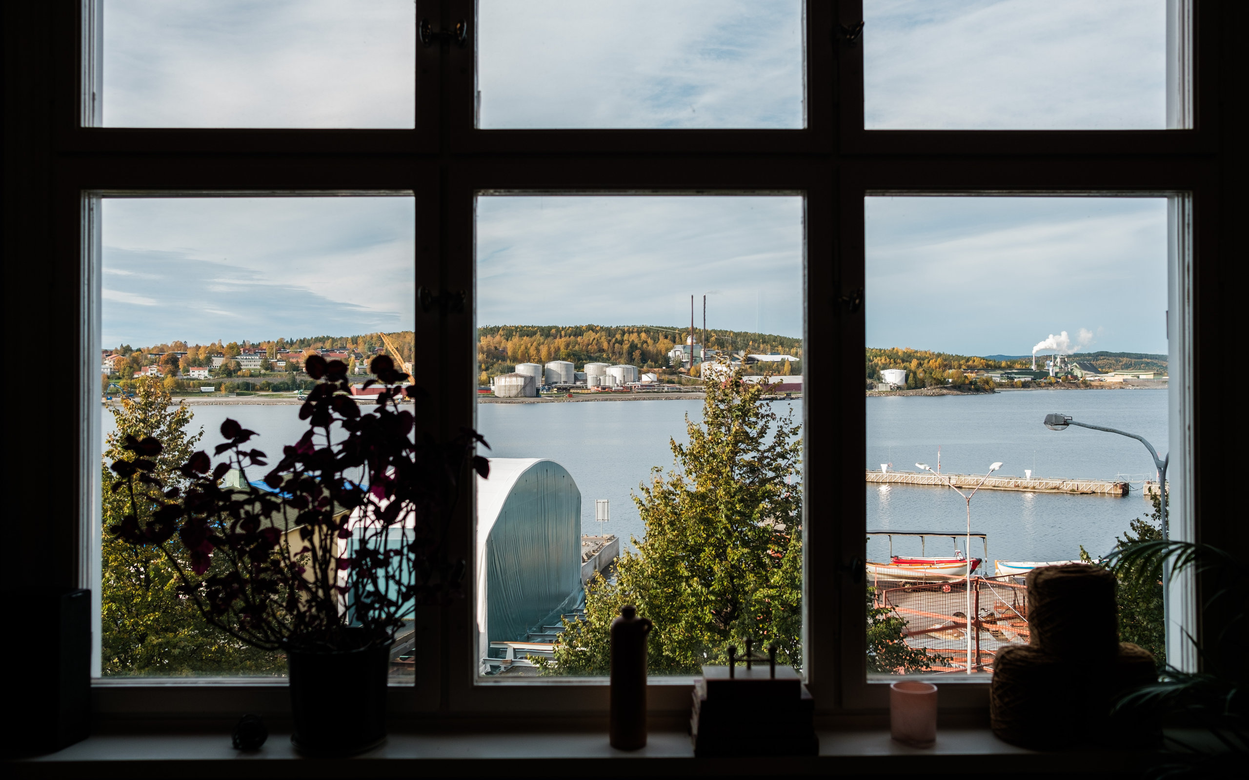 utsikt från housebe härnösand