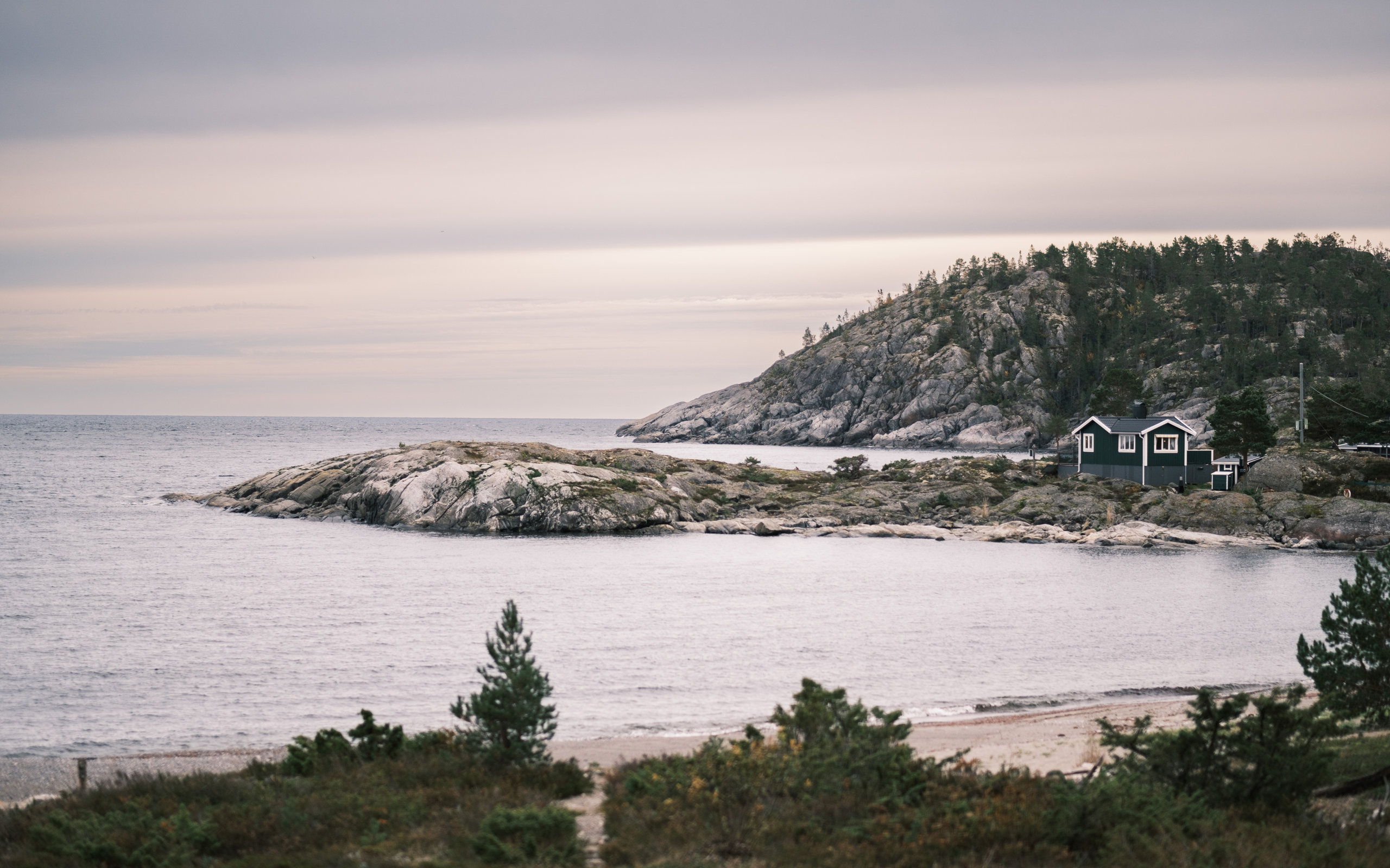 utsikt över notsand