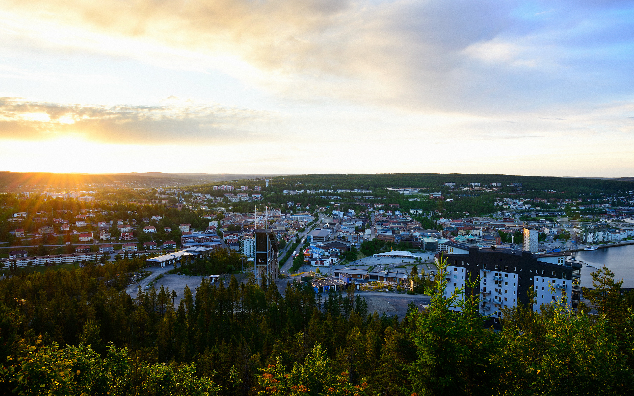 utsikt kväll örnsköldsvik