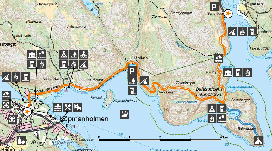 Höga Kusten-leden karta etapp 11