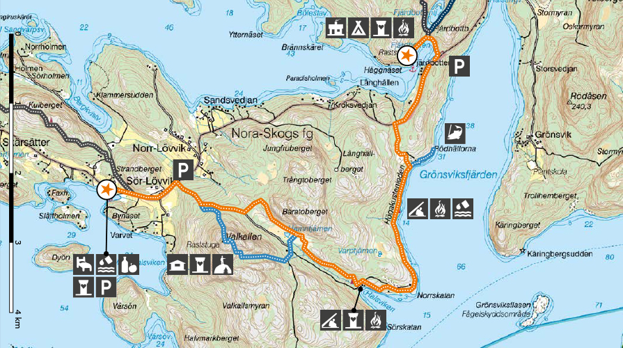 Höga Kusten-leden karta etapp 2
