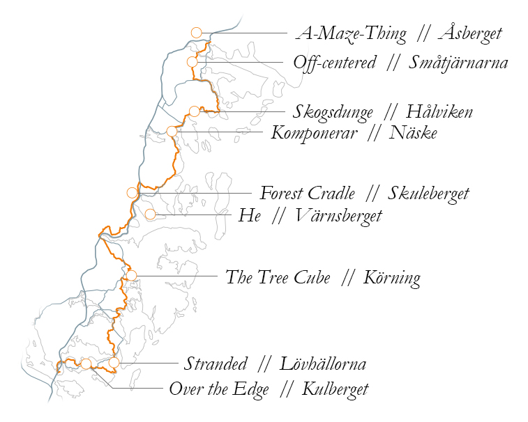 Arknat Höga Kusten map