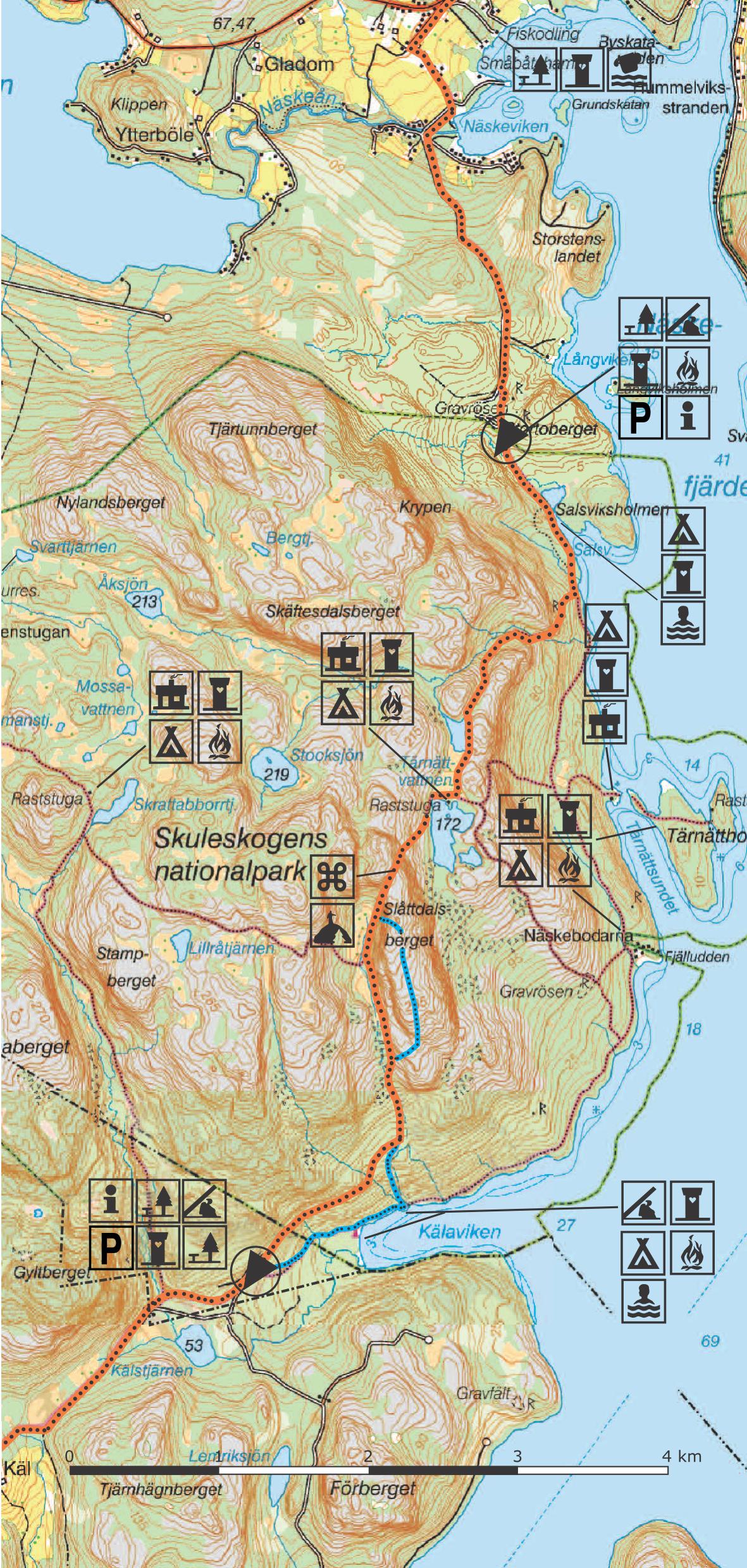 Höga Kustenleden Karta | Karta