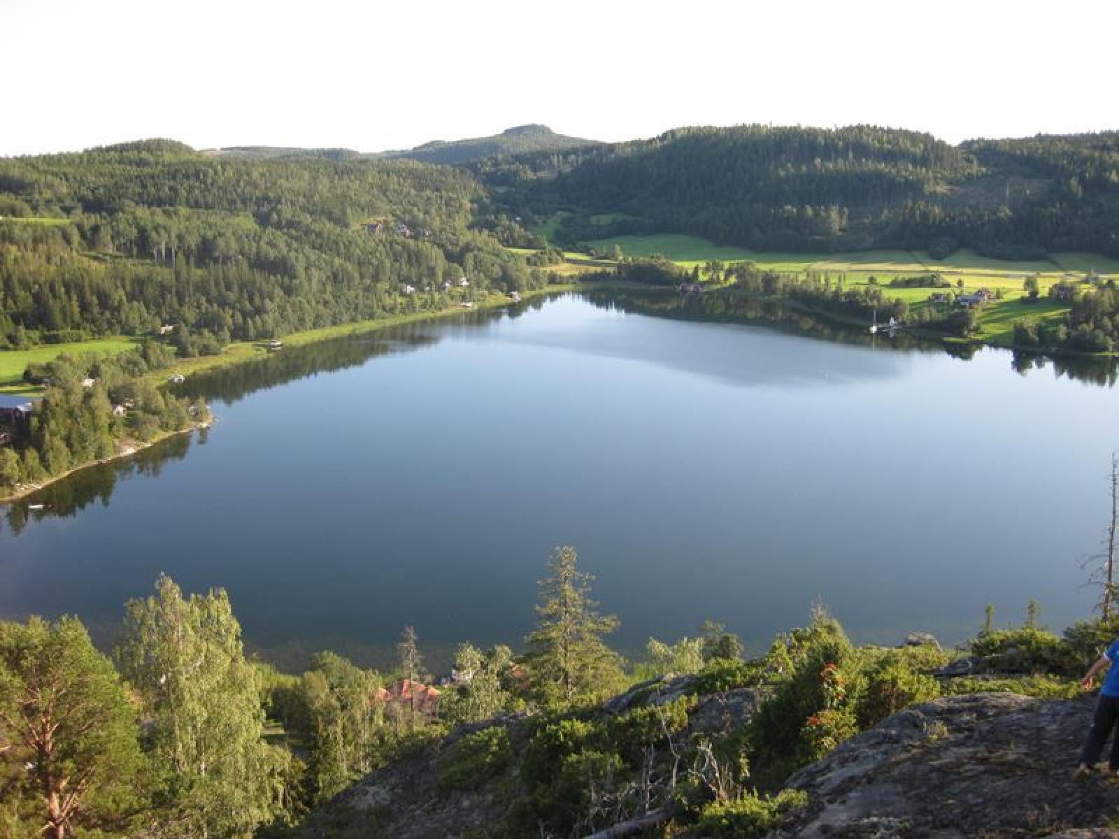 Utsikt från Krikberget som är ett av utsiktsbergen på leden Ön.