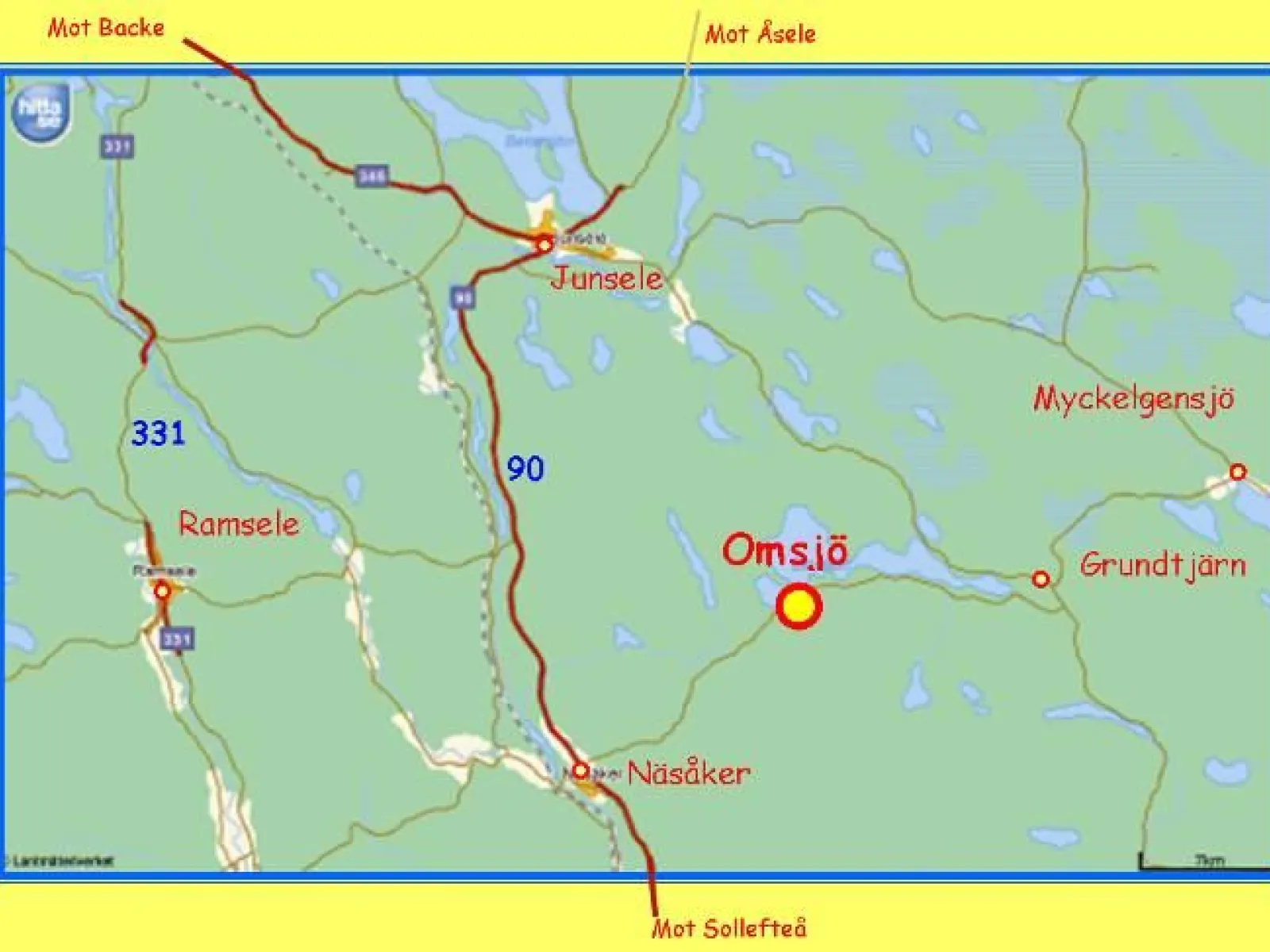 Hitta till Omsjö
