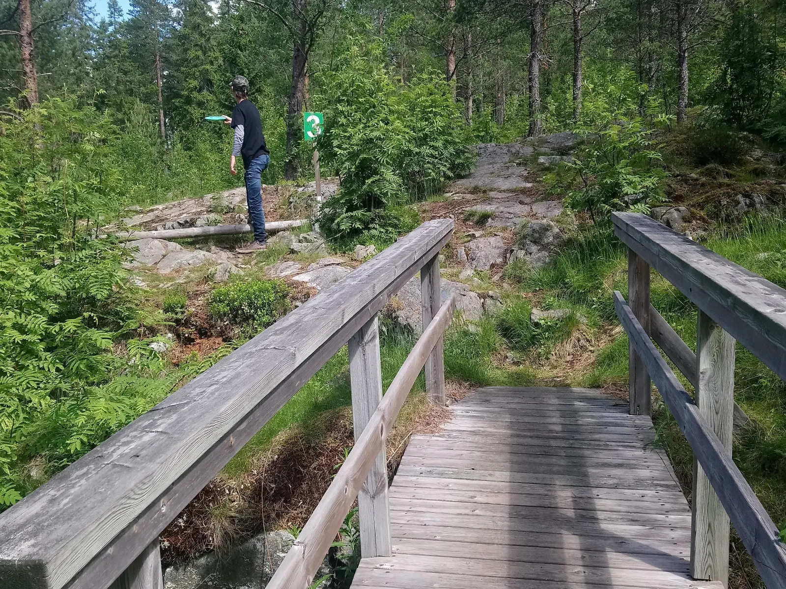Spela discgolf i världsarvet