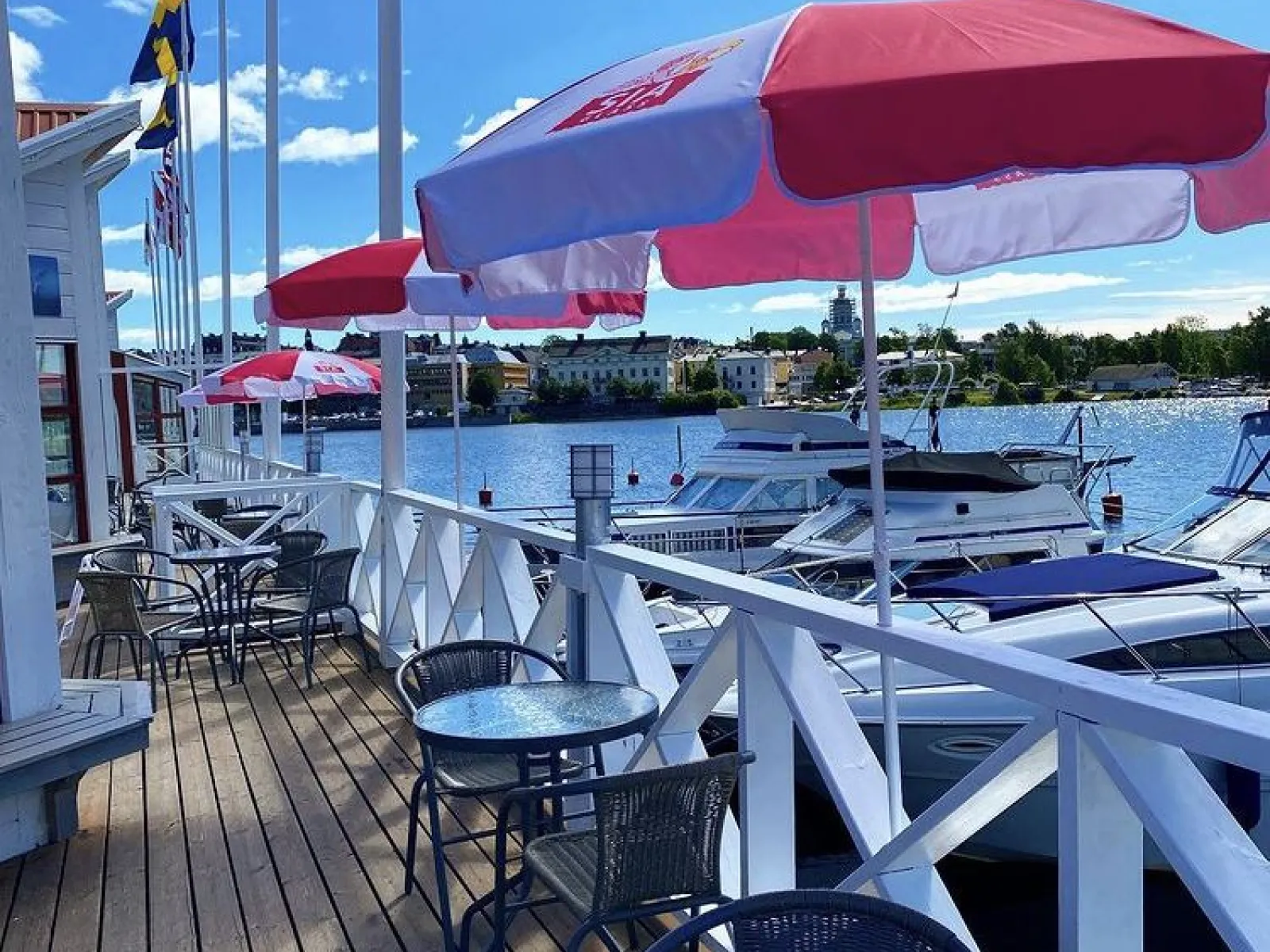 Café Sjöboden i Härnösands Gästhamn