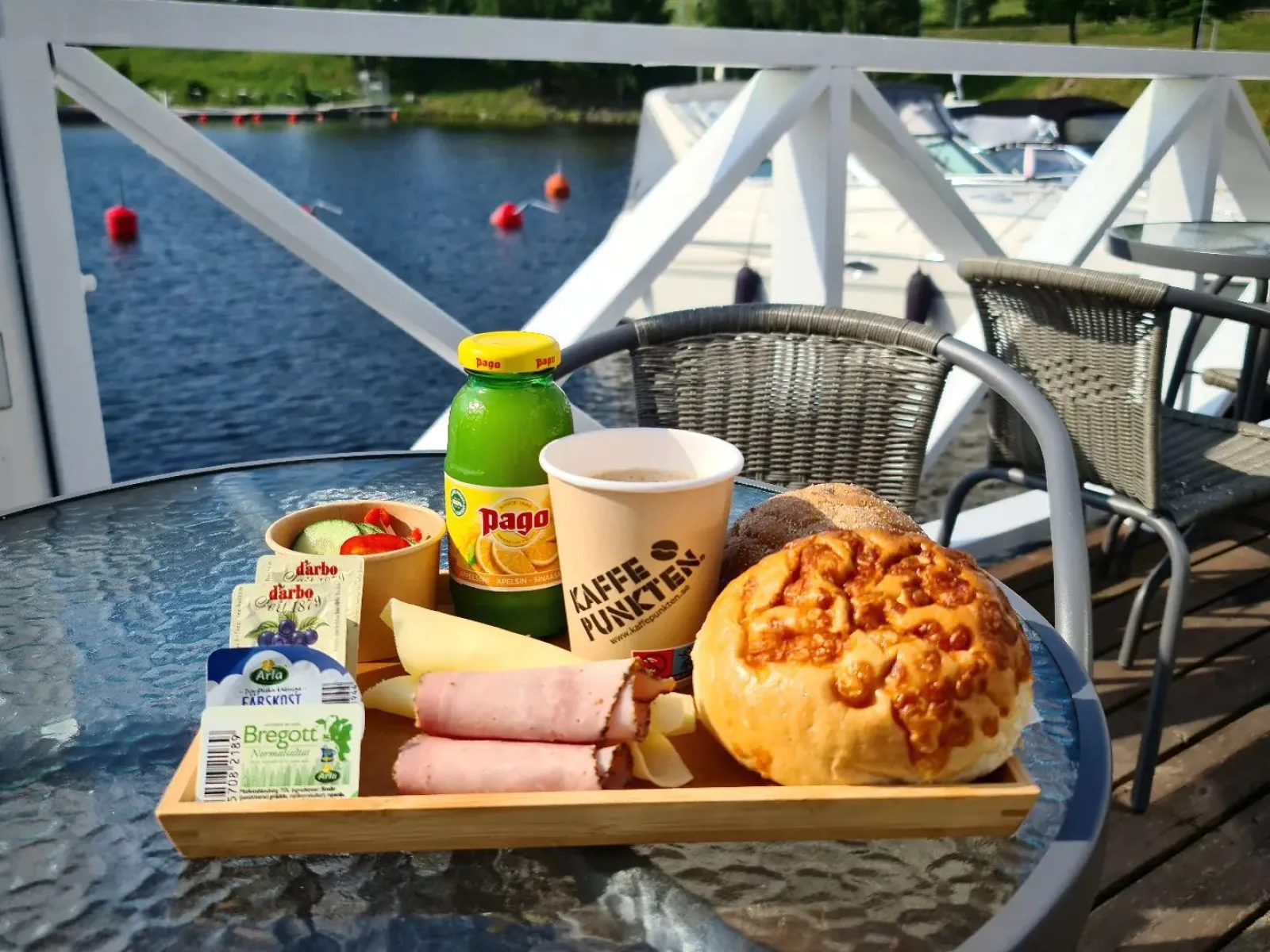 Café Sjöboden i Härnösands Gästhamn