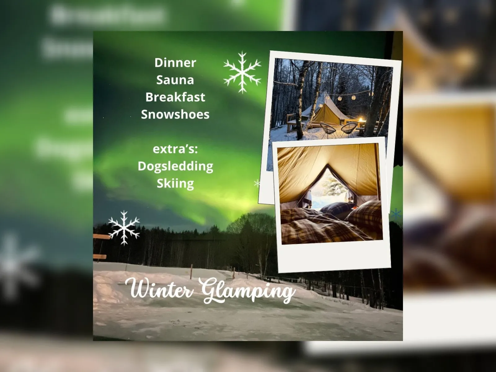 Vinterglamping med familjen