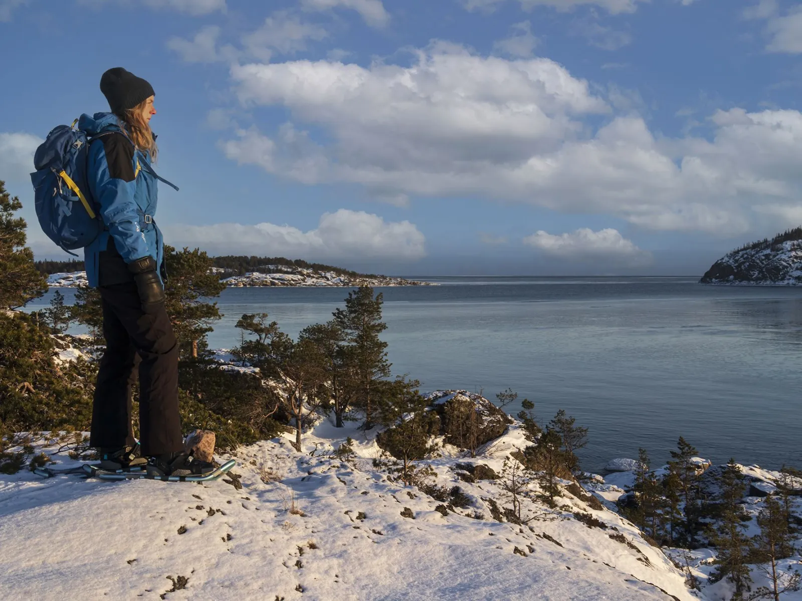 Snnöskovandring i Bönhamn