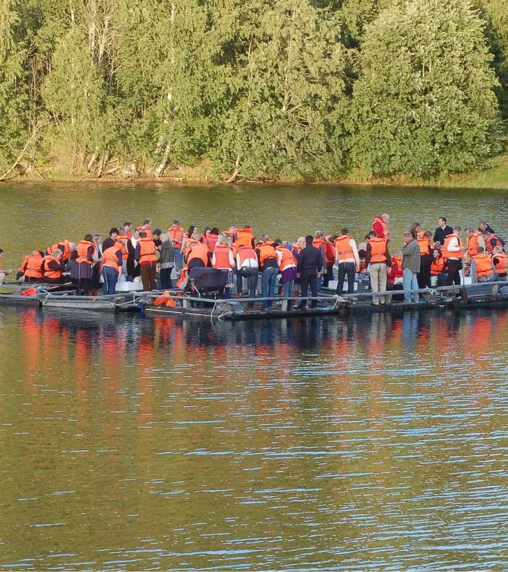Rafting on Ångermanälven 