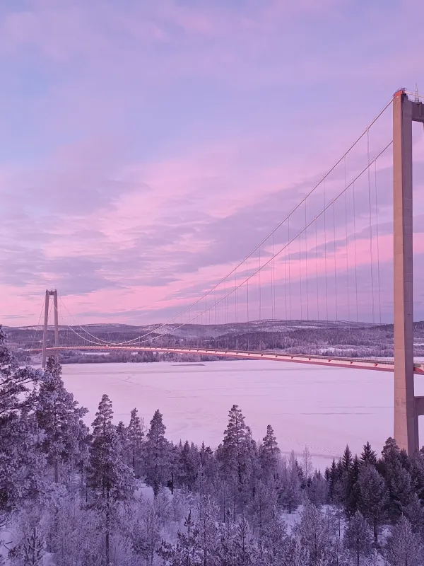 höga kustenbron vinter