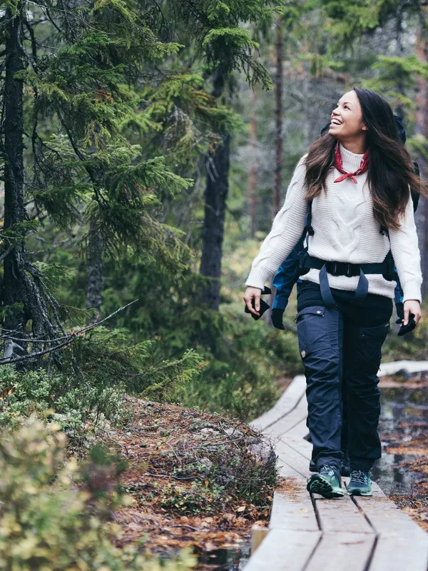 vandring i skogen