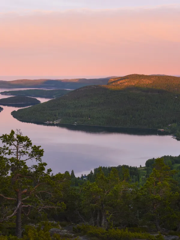 solnedgångsvy från skulebergets topp