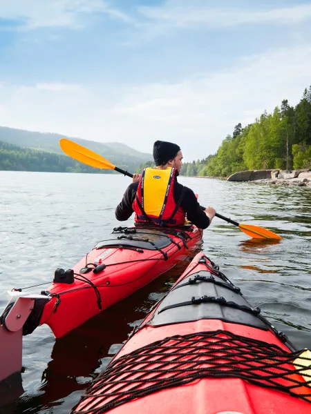 Paddling kajak kanot i Höga Kusten