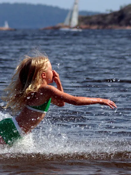 Familjevänliga badplatser