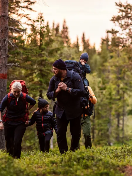 vandrande familj